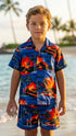Kilauea Big Island Volcano Boy's 2pc Cabana Set