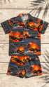 Kilauea Big Island Volcano Boy's 2pc Cabana Set