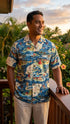 Land of Aloha Men's Classic Hawaiian Custom Made Shirt (Big or Tall Size)