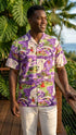 Land of Aloha Men's Classic Hawaiian Custom Made Shirt (Big or Tall Size)