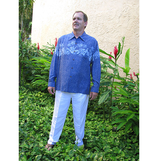 Hawaiian Aloha mens long sleeved shirts