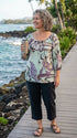 RJC Womens Magical Tropical Trip Peasant Blouse