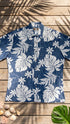 Magnificent Monstera - Reverse Print Hawaiian Cotton Mens Shirt