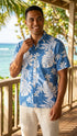 Magnificent Monstera - Reverse Print Hawaiian Cotton Mens Shirt