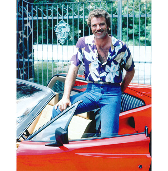 Tom Selleck in Magnum PI Hawaiian aloha shirts