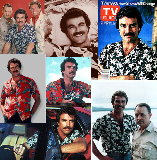 Tom Selleck in Magnum PI- Hawaiian Shirts