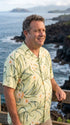 Paradise Found Men's Melia Plumeria Hawaiian Shirt, view 6 of 11