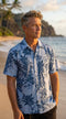 Made in USA - Go Barefoot Men's Mini Tahitian Reverse Aloha Shirt