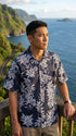 Made in USA - Go Barefoot Men's Mini Tahitian Reverse Aloha Shirt