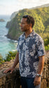 Made in USA - Go Barefoot Men's Mini Tahitian Reverse Aloha Shirt