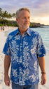 Made in USA - Go Barefoot Men's Mini Tahitian Reverse Aloha Shirt