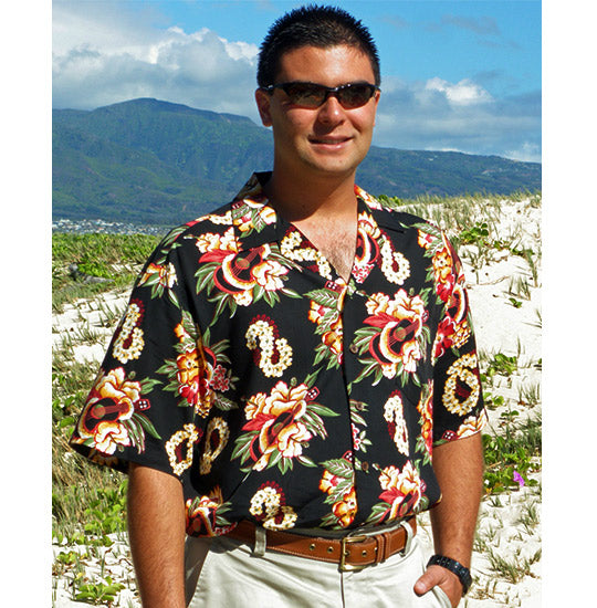 Ukulele and musical instruments Hawaiian shirts