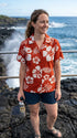 RJC Old School Hibiscus Women's Hawaiian Camp Shirt, view 7 of 13