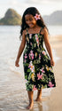 RJC Girls Orchid Plumeria Elastic Tube Dress
