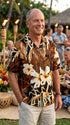 RJC Mens Oriental Watercolor Button Down Hawaiian Shirt