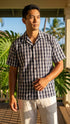 Men's Classic Hawaiian Paniolo Palaka Plaid Shirt