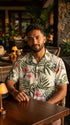 RJC Mens Pale Hibiscus Orchid Rayon Shirt