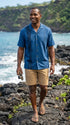 Paradise Found Men's Palm Shadow Hawaiian Shirt
