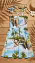 Paradise Island Surf Girl's Hawaiian Smocked Dress