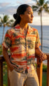 Paradise Island Surf Women's Hawaiian Aloha Rayon Shirt