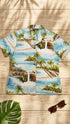 Paradise Island Surf Women's Hawaiian Aloha Rayon Shirt