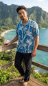 Paradise Found Men's Pareau Paradise Hawaiian Shirt, view 2 of 13