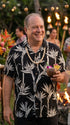 Paradise Found Men's Pareau Paradise Hawaiian Shirt, view 3 of 13