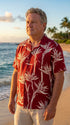 Paradise Found Men's Pareau Paradise Hawaiian Shirt, view 8 of 13