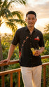 Bamboo Cay Men's Peekaboo Santa Embroidered Shirt