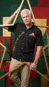 Bamboo Cay Men's Peekaboo Santa Embroidered Shirt