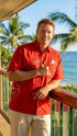 Bamboo Cay Men's Peekaboo Santa Embroidered Shirt