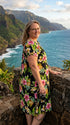 Pineapple Hibiscus Cotton Muu Muu Dress
