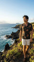 Pineapples Original Kamehameha Men's Hawaiian Aloha Rayon Vintage Shirt