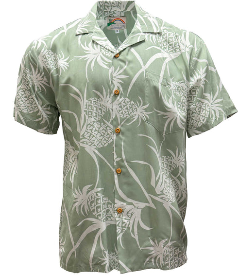 Pineapple Luau Men's Hawaiian Shirt – 100% Rayon, Made in Hawaii | Paradise Found