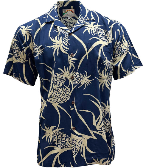 Pineapple Luau Men's Hawaiian Shirt – 100% Rayon, Made in Hawaii | Paradise Found