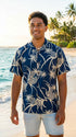 AlohaClothes Pineapple Luau Men's Hawaiian Shirt – 100% Rayon, Made in Hawaii, view 2 of 8