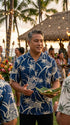 AlohaClothes Pineapple Luau Men's Hawaiian Shirt – 100% Rayon, Made in Hawaii, view 5 of 8
