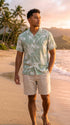 AlohaClothes Pineapple Luau Men's Hawaiian Shirt – 100% Rayon, Made in Hawaii, view 4 of 8