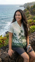 Pineapples View Women's Hawaiian Camp Shirt