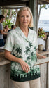 Pineapples View Women's Hawaiian Camp Shirt