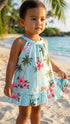 RJC Baby Girls Flamingo Paradise Halter Ruffle Hawaiian 2pc Dress Set