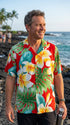 Paradise Found Men's Plumeria Beauty Hawaiian Shirt