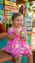 RJC Baby Girls Plumeria Garden Puff Sleeve 2pc Set
