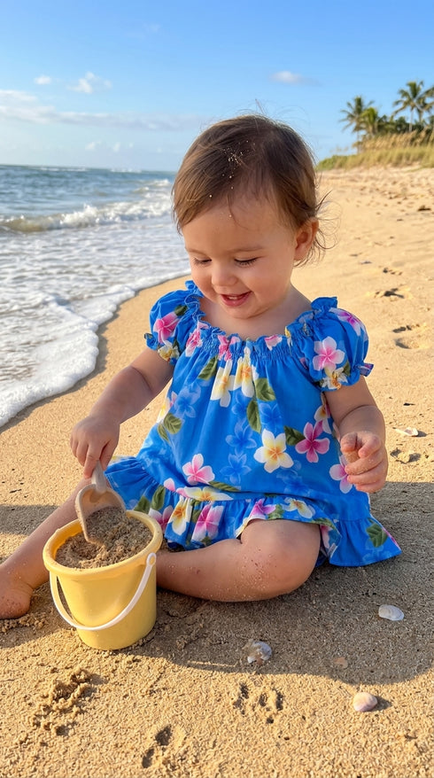 RJC Baby Girls Plumeria Garden Puff Sleeve 2pc Set
