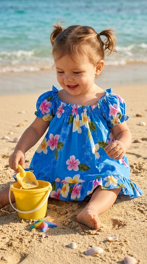 RJC Baby Girls Plumeria Garden Puff Sleeve 2pc Set