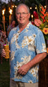 Pacific Legend Mens Plumeria Hibiscus Feather Fern Shirt