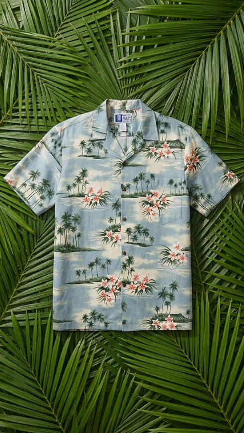 Plumeria Island Men's Hawaiian Shirt