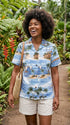 Polynesian Island Women's Hawaiian Camp Shirt