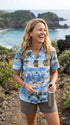 Polynesian Island Women's Hawaiian Camp Shirt