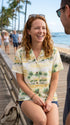 Polynesian Island Women's Hawaiian Camp Shirt